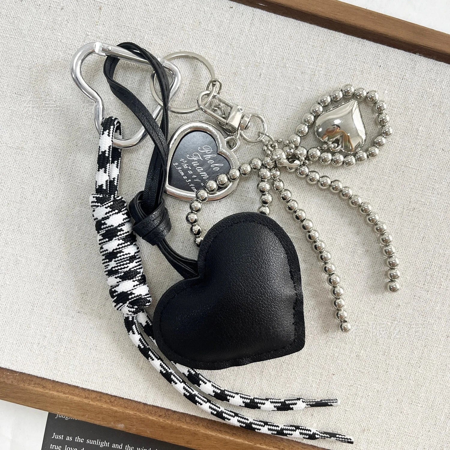 Heart Tassel Pendant Handmade Keychain