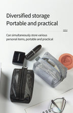 Multipurpose Breathable Square Mesh Storage Pouch Lightweight Mini Wash Bag Mini Zipper Coin Purse Large Capacity Coin Purse