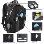 BrunoCavalli Men's Laptop Backpacks For 17 Inch Fashion Women Travel Bag Waterproof School Backpack Large Capacity Men Bagpack