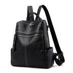 2023 Vintage Women Backpack Large Capacity School Bags Teenagers Girls School Backpack High Quality Genuine Leather Shoulder Bag
