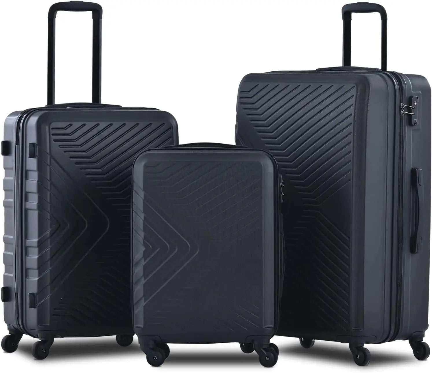Travelhouse Luggage Set 3 Piece Suitcase Set Double Spinner Wheels TSA Lock Carry-on luggage Clearance (20inch 24inch 28inch)
