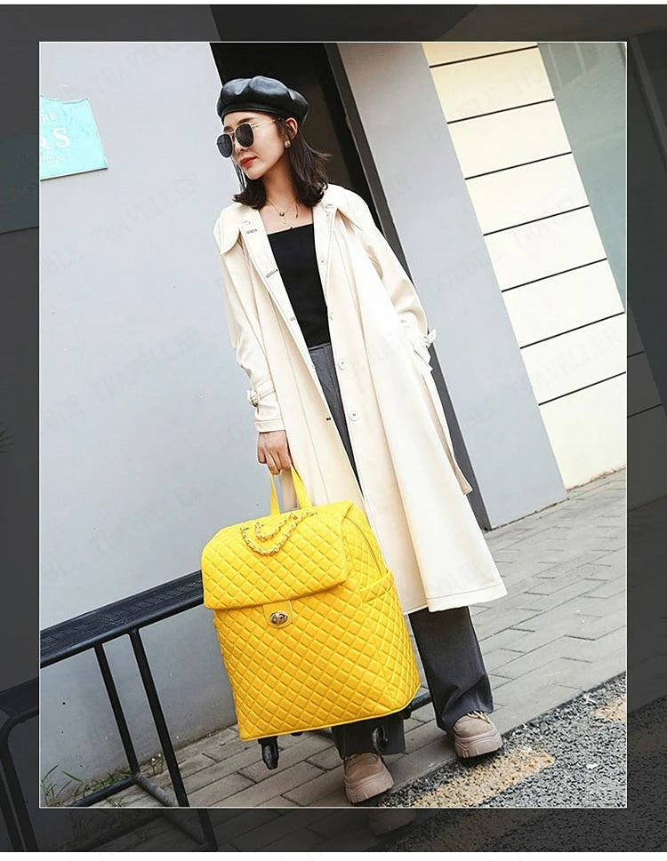 20 inch Rolling Suitcase Trolley Luggage Bag Travel Bags Suitcase With Universal mute Wheels Light fashion Carry on Luggage