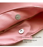 Summer new simple nylon underarm bag Korean niche design alphabet embroidery portable commuter bucket bag