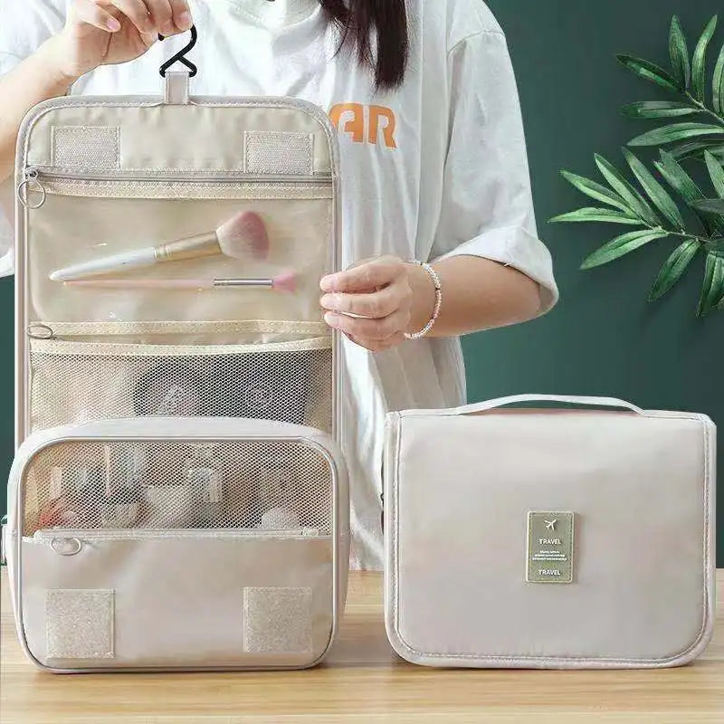 Multi Functional Travel Storage Bag, Hand-held Double-layer Women's Makeup Bag, Men's Travel Grooming Bag