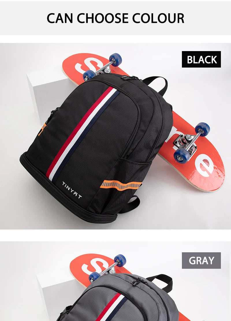 Tinyat Durable Casual Foldable Commute Schoolbags Fit 15.6 Inch Laptops With Multiple Pockets, Large Capacity Waterproof Outdoor