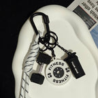 2025 HOT! Fitness Keychain Gym Barbell Key chain Weightlifting Keyring Silicone Weight Plate Gym Gifts Workout Gifts Bag gift