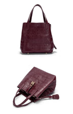Classic Simple Solid Color Women's New 2024 Large Capacity Handbag Letter Element Women's Handbag