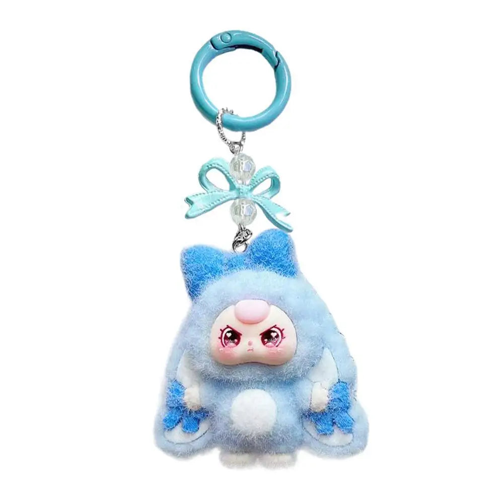 Anime Flocked Dora DIY Decorative Pendant KeyChain Backpack Decor Cute Cartoon Schoolbag Pendant Boys And Girls Gifts