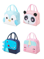 3D Cartoon Insulated Lunch Bag Thermal Food Container Bag for Students Portable Handheld Lunch Box Tote with Easy-Carry Handle