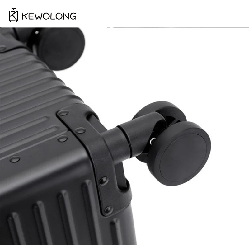 Right Angle Aluminum Suitcase, Top Opening Hard Shell Carry-On Luggage with 360° Spinner Wheels, Camera GearPhotography trolley