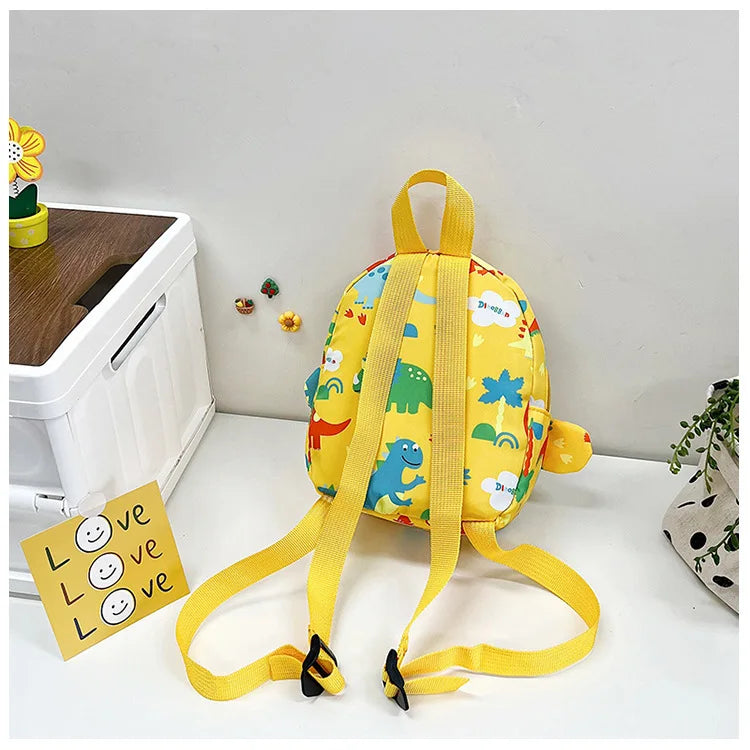 Cute Children Bag Cartoon Dinosaur Kids School Bags Kindergarten Preschool Outdoor Travel Backpack for Boys Girls Anti-lost