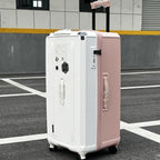 Rectangular Suitcase Large Size Lightweight Rolling Luggage Travel Bag with Five Wheels PC Trolley Case Anti-Fall Unisex