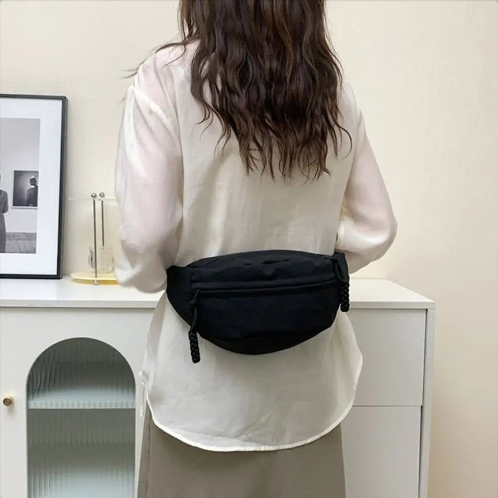 Ladies Canvas Crossbody Bag / Sling Waist Pack