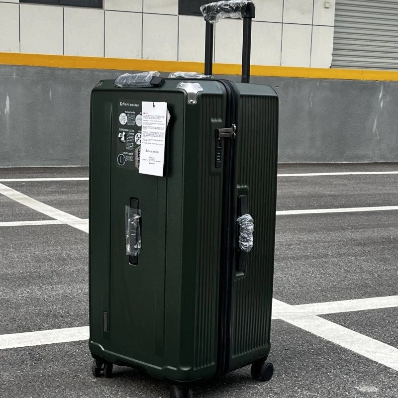 Rectangular Suitcase Large Size Lightweight Rolling Luggage Travel Bag with Five Wheels PC Trolley Case Anti-Fall Unisex