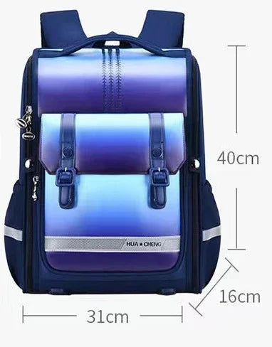 Internet Celebrity Gradient Schoolbag Spine Protector and Load-reducing Children's Large-capacity Shoulders 어린이 가방