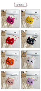Cute Design Children's Small Cat Shoulder Bags Lovely Baby Girls Coin Purse Boys Kids Crossbody Bag Handbag Princess Accessories