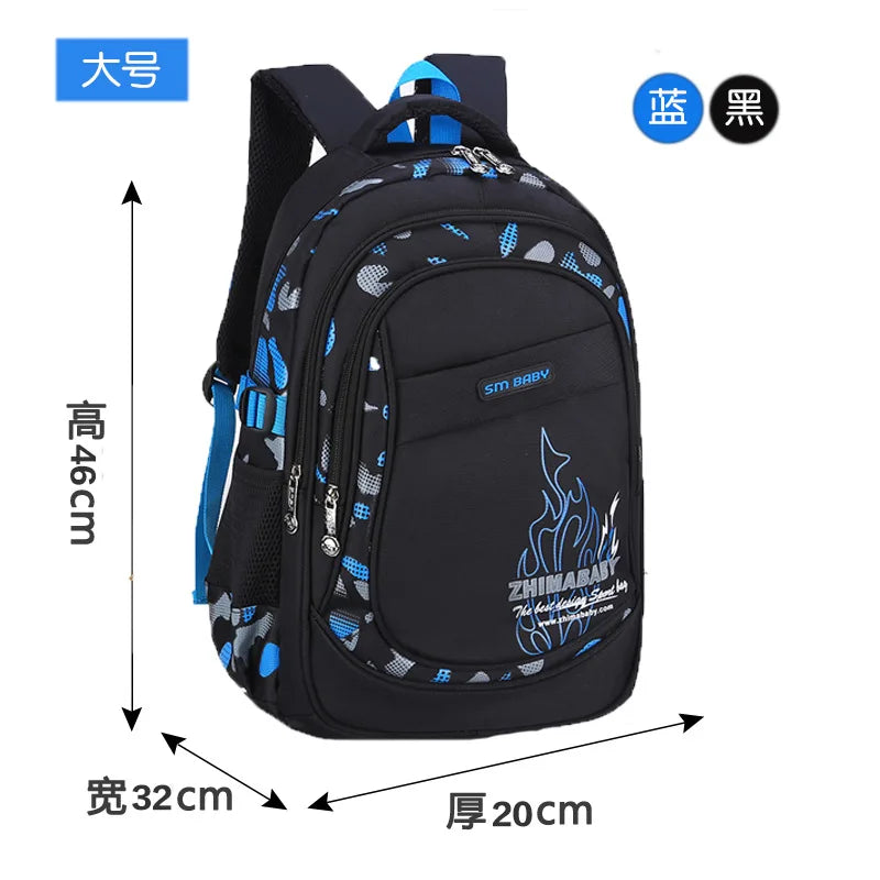 Waterproof Lightweight School Backpack for Kids 6-12 Years Durable Large Capacity Student Bookbag Boys Girls254