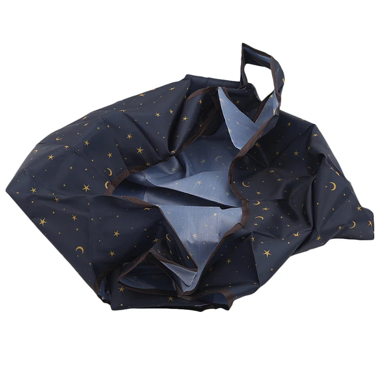Thick Foldable Shopping Storage Bag Large Capacity Reusable Grocery Bag Eco Friendly Supermarket Waterproof Shoulder Bag