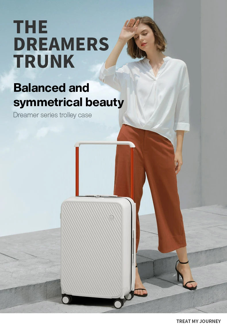 Mixi Expandable Carry On Luggage Lightweight Large Capacity Wide Handle PC Travel Suitcases Spinner Wheels TSA Lock 20 24 Inch
