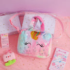 Fashion Sweet Unicorn Handbags For Girls Cute Kid Crossbody Shoulder Bag Children Birthday Party Gift Little Girl Small Purse
