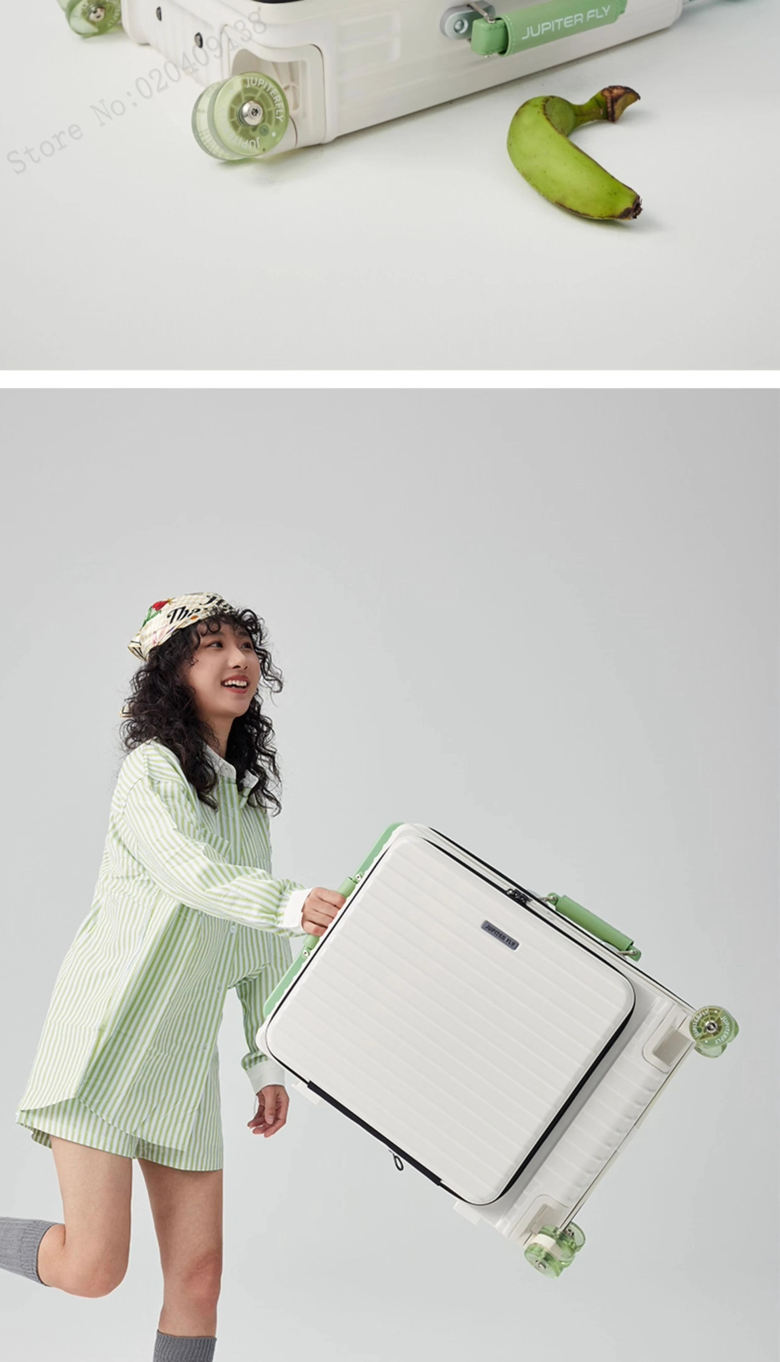 New Luggage 20 inch Carry-on Suitcase Side Opening Travel Suitcase Aluminum Frame Trolley Case 30 inch Large Capacity Luggage