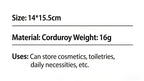 HOMEFISH Corduroy Drawstring Bag Christmas Gift Candy Jewelry Cosmetics Coins Keys Organizer Packing Bags Storage Bag Pouch