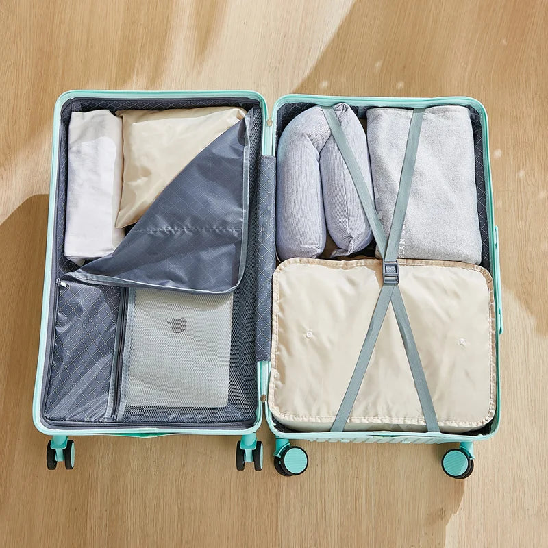 Luggage 20 inch |Cup Holder/Waterproof multifunctional Suitcase Hand Carry Large Capacity Universal Wheel Simple Suitcase