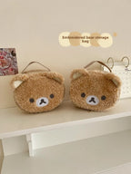 Plushes Makeup Case Anime Relaxed Bear Cosmetic Bag Women Jewelry Storage Pouch Girl Organizer Handbags Gift Hot Sales