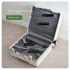 18 Inch Trolley Case Travel Suitcase Boarding Case Aluminum Frame Password Box Suitcase Universal Wheel Rolling Luggage Bag