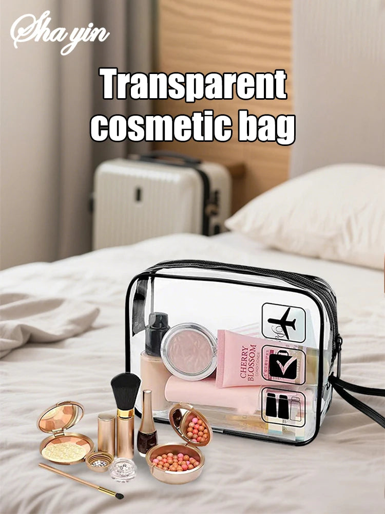 Transparent makeup / toiletry bag