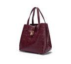 Classic Simple Solid Color Women's New 2024 Large Capacity Handbag Letter Element Women's Handbag