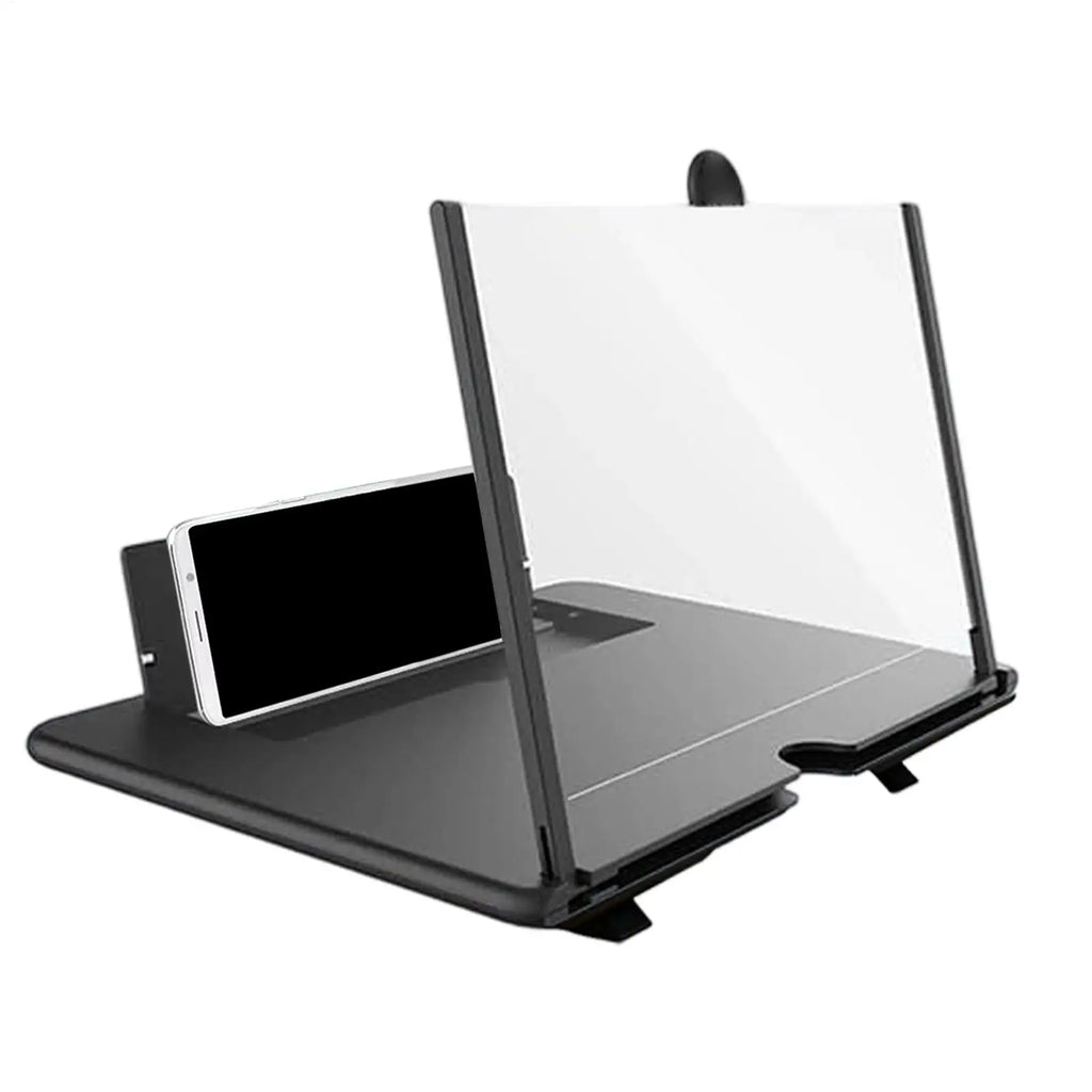 3D HD Phone Screen Magnifier Desktop Mobile Amplifier Stand for Seniors Video Movie Watching Home Travel Party Use