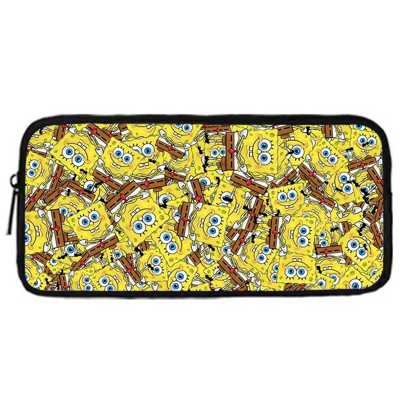 Cute Potdemiel Child School Backpack with Lunch Bags ,Pencil Bags ,School Bags for Boys Girls S-Sponge-BobS Best Gift