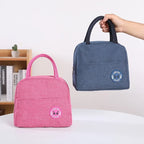 New Japanese solid color versatile cation fresh-keeping ice bag bento thermal insulation bag student lunch box bag portable ther