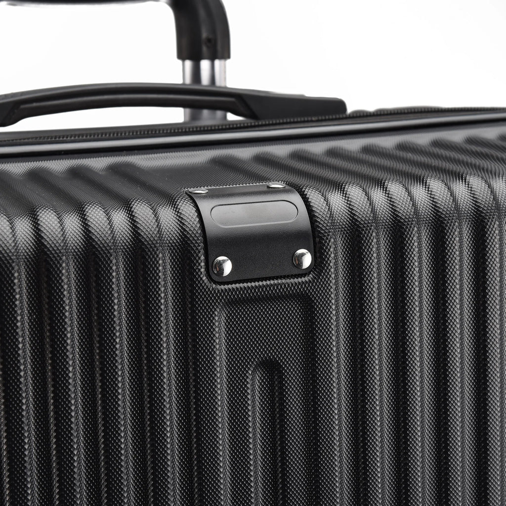 Roshanda 3-Piece Luggage Set Suitcase set 20 "24" 28 "ABS hard shell travel luggage set 4 Universal Swivel quiet Wheels
