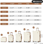 7-Piece Lightweight Durable Luggage Set, Family Travel Suitcase with TSA Lock and Smooth Spinner Wheels