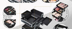 Rolling Makeup Case with Wheels Drawers Large Professional Cosmetology Trolley Case Lockable Travel Cosmetic Storage Train Cases