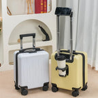 Small Luggage Travel Bag 14 Inches Luggage Travel Luggage with Cup Holder and Hook