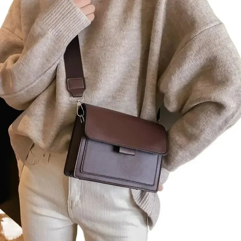 Fashion Women Crossbody Bag PU Leather Small Shoulder Messenger Handbag for Travel