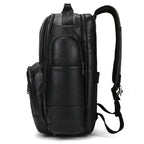 Newsbirds men's leather backpack retro luxury fashion style bagpack travel bag backpack school bag for man leather daypack men