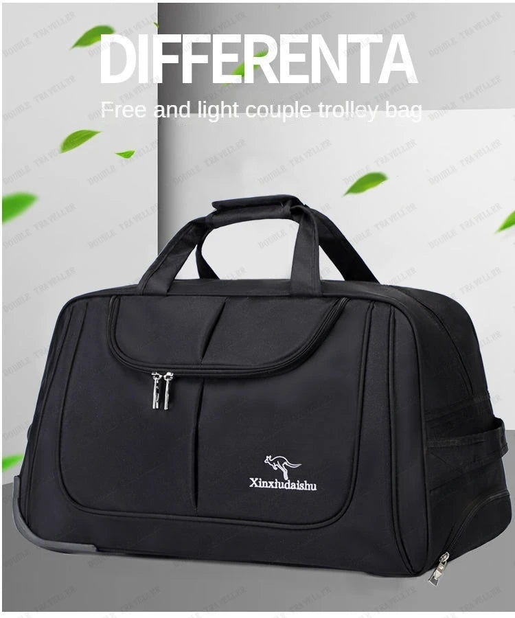 Large Capacity Trolley Bag Men's and Women's Hand Travel Bags Waterproof,lightweight,foldable Duffel Bag Multifunctional Storage