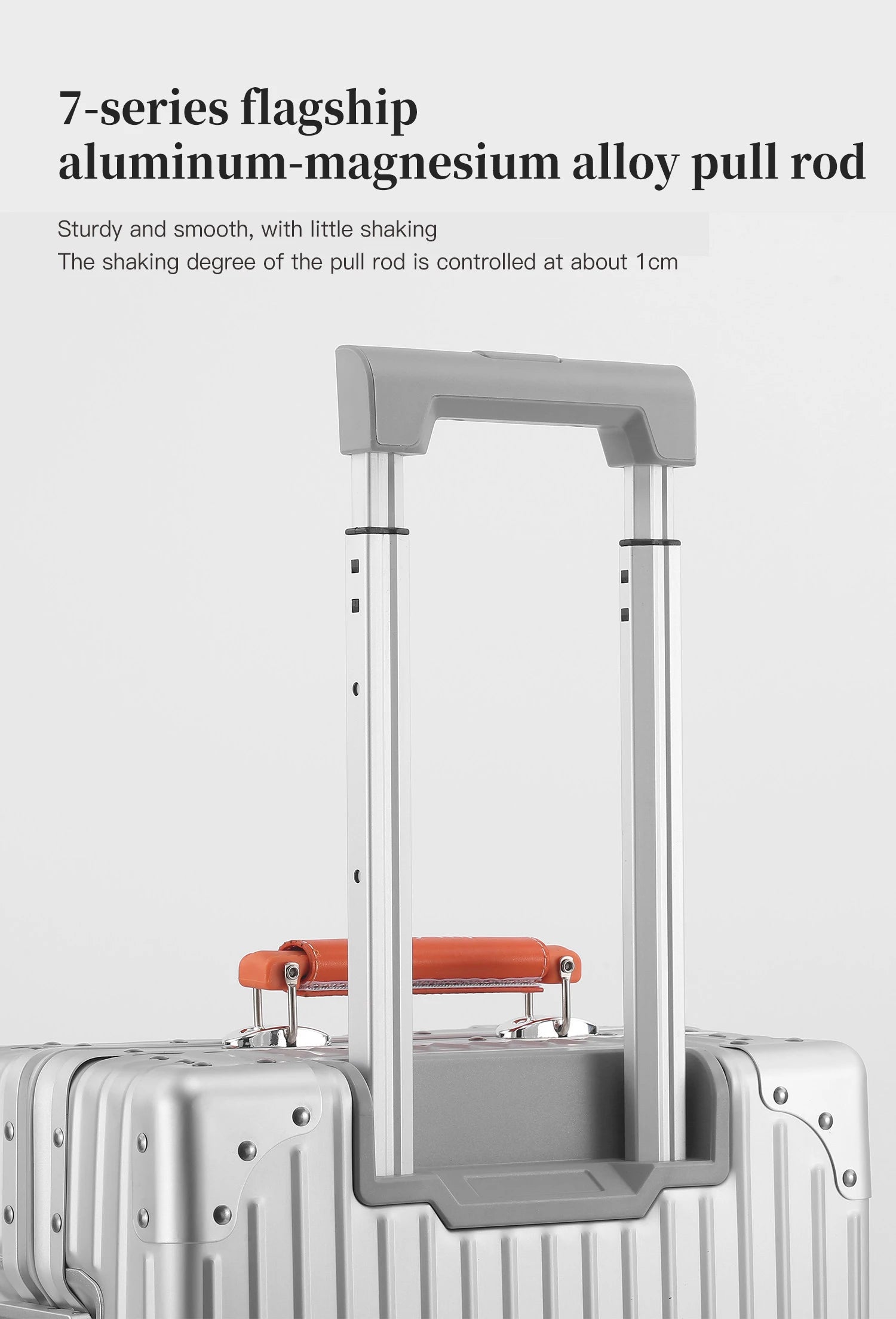 Jelly wheel all-aluminum magnesium alloy suitcase 20-inch carry-on luggage, sit-on suitcase with lock, 28-inch telescopic handle