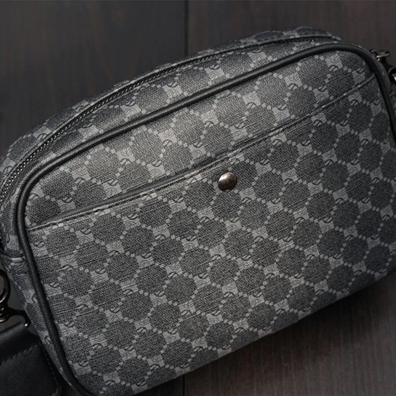 Luxury Floral Print Backpack Men Fashion Design Men's Backpacks Large-capacity Travel Bags PU Leather Backpack Male Schoolbag