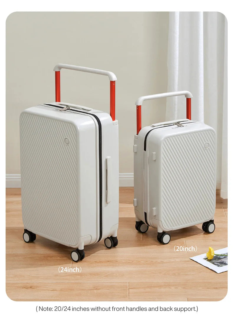 Mixi Large-Capacity Suitcase Trolley Case 26inch Checked in Hardside Rolling Wheels Luggage Wide Handle Travel Suitcases Trunk