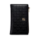 Retro Classic Style Solid Color Women's Long Wallet with Letter Print Portable Women's Clutch Bag Fashionable and Simple