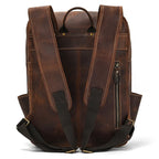 Newsbirds men's leather backpack retro luxury fashion style bagpack travel bag backpack school bag for man leather daypack men