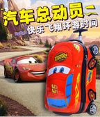 Anime Supercar Child Boy Girl Toys Trolley Suitcase cute cartoon Children's luggage Wheel Suitcase Travel Children's Suitcase
