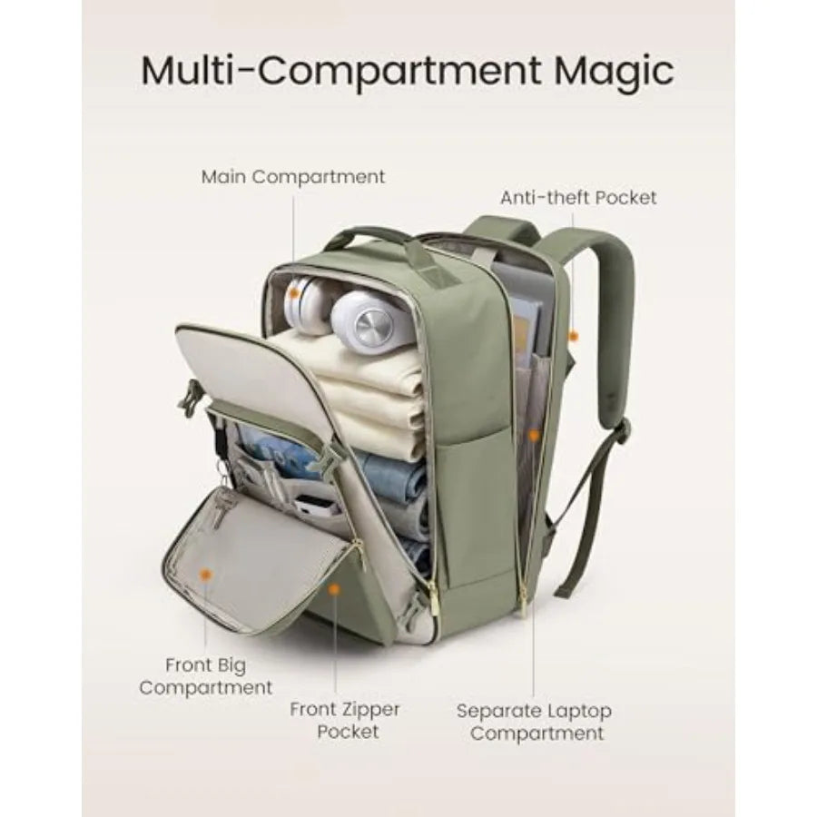 40L Travel Backpack with Packing Cubes
