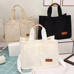 Ladies' handbag, large capacity new fashionable canvas shoulder bag, crossbody bag, commuting bag  zwq
