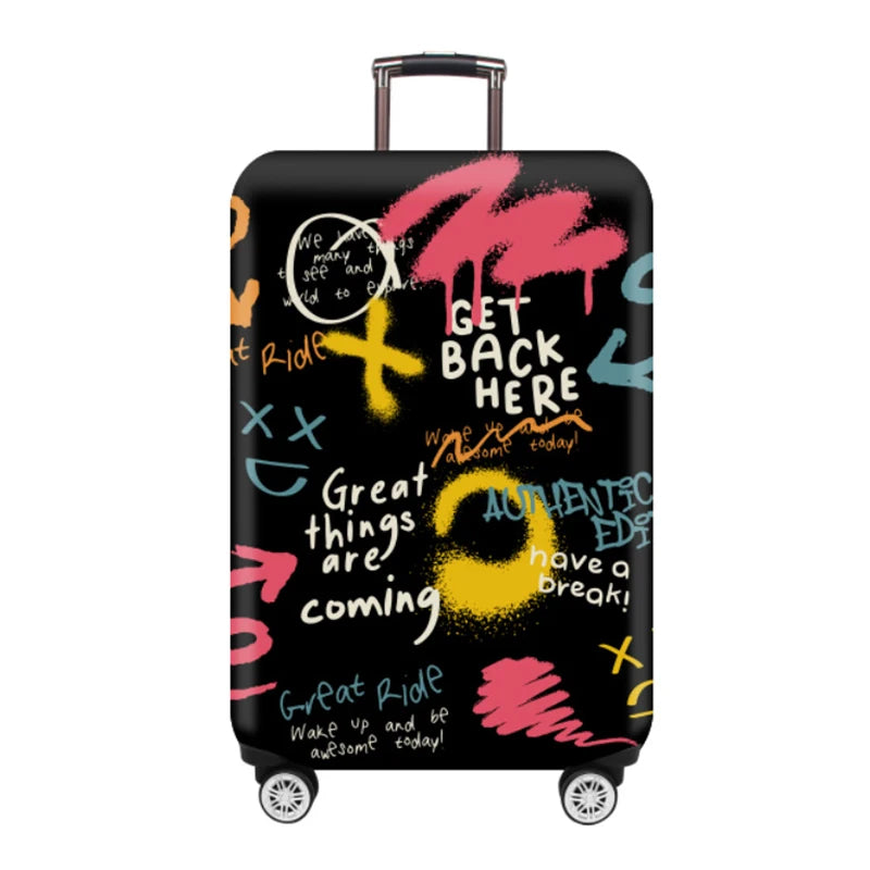 Thick Elastic Cartoon Luggage Protective Cover Zipper Suit For 18-32 inch Bag Suitcase Covers Trolley Cover Travel Accessories